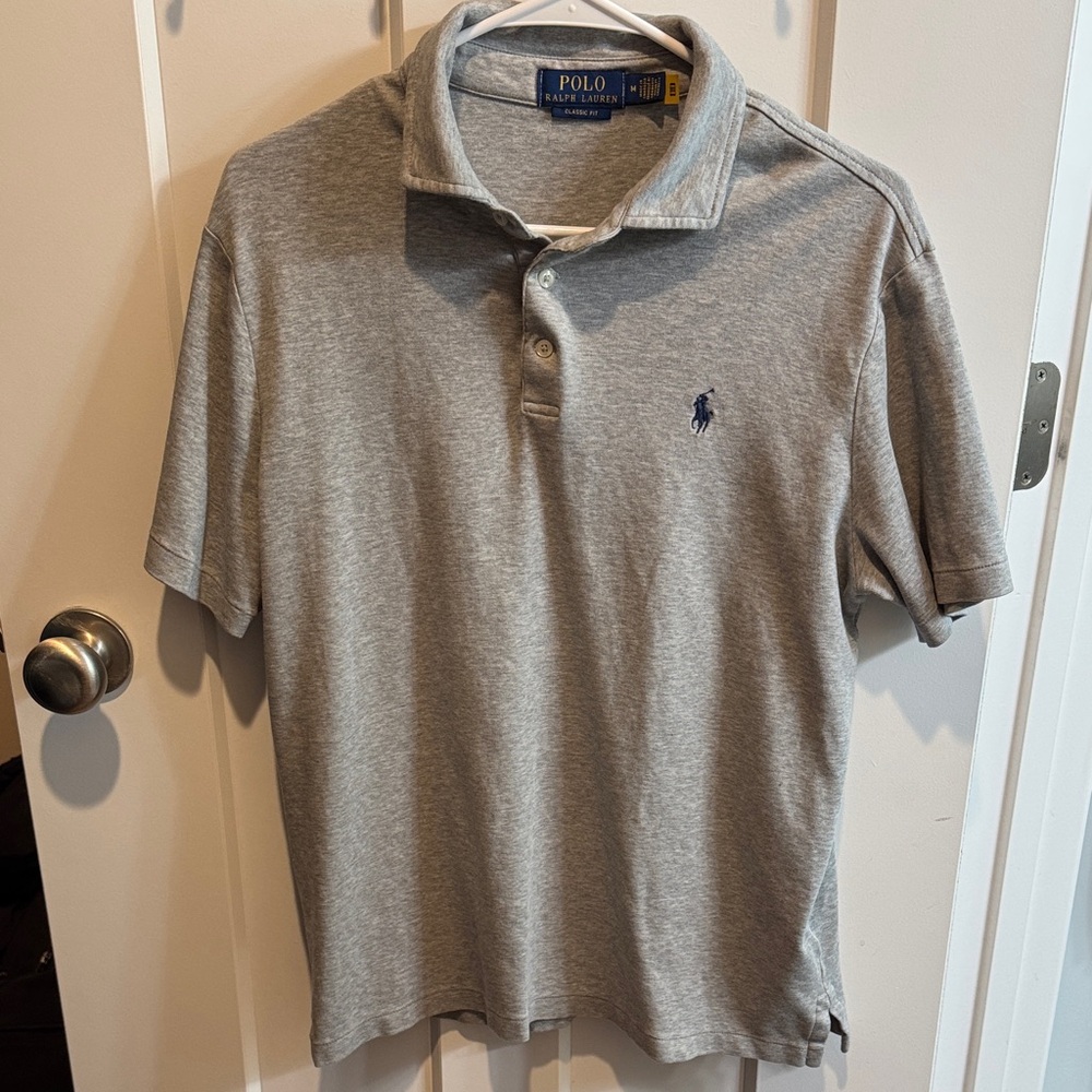 Polo by Ralph Lauren Light Gray Men's Polo Shirt